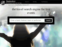 Tablet Screenshot of fantrotter.com